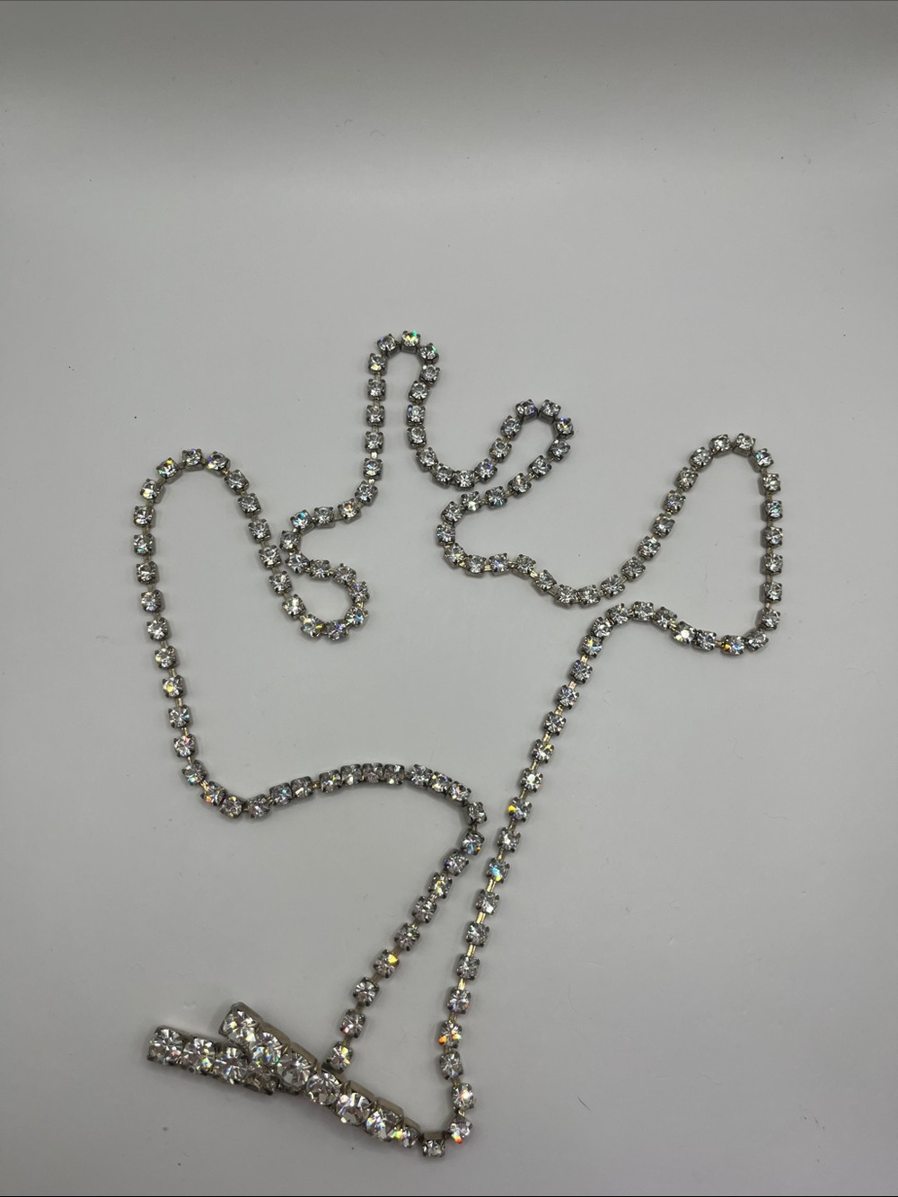 Vintage 80's Crystal Rhinestone Belt - Picture 2 of 4